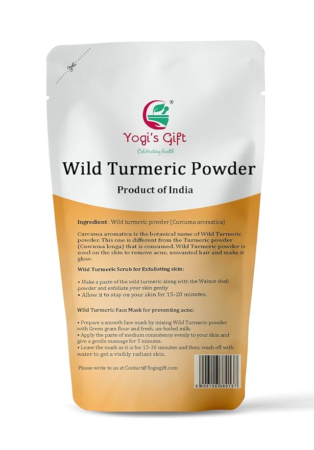 Kasturi Turmeric Powder for Skin Care | Wild Turmeric Powder | Aka Kasturi Manjal Powder | Best for Preparing Turmeric Face Mask | Get Clear and Glowing Skin Naturally | 100grams / 3.5 Oz pack