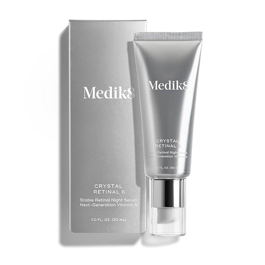 Medik8 Crystal Retinal 6 - Brightening, Firming, Advanced Skin Retinaldehyde Serum - Smooths Wrinkles - Hyaluronic Acid, Glycerin, Vitamin E - 1 oz