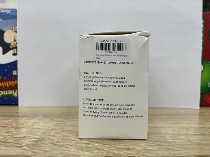 Glow Combo Skincare Set,3 In 1 Turmeric Combo Skincare Set，Turmeric Glow Butter, Skincare Gift Set For All Skin Type (1 Set)