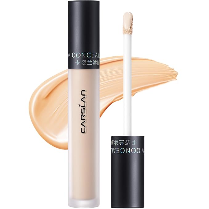 Hydrating Concealer - Full Coverage Matte Finish, 16H Long Lasting Corrects Dark Circles, Redness, Blemishes, 02 Nude