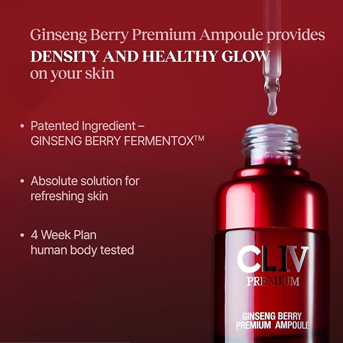 Ginseng Berry Premium Ampoule, Nourishing Facial Ampoule for Dry and Tired Skin, Healthy and Dewy Skin, Authentic Korean Skincare (Special Kit)