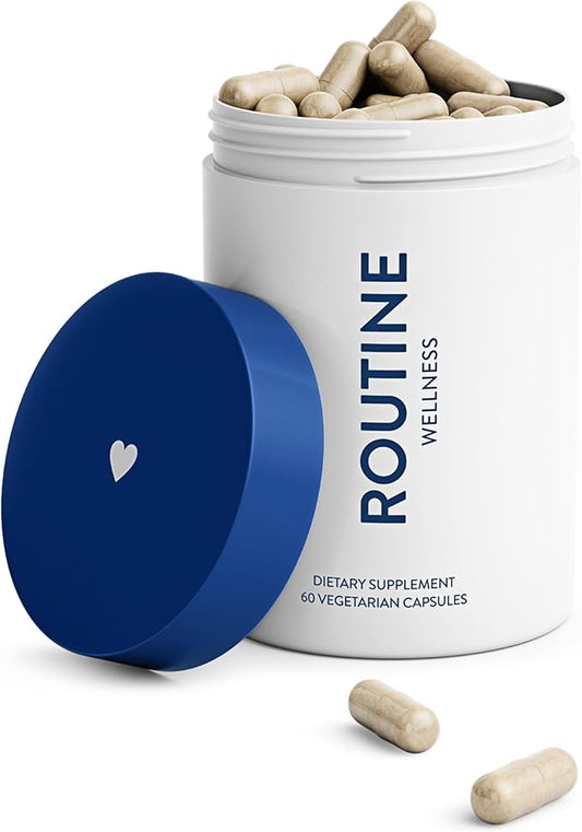 Routine Wellness Hair Growth Supplement - Clinically Proven for Thicker, Fuller Hair - Reduces Wrinkles, Fine Lines - Gluten Free, Ideal for Women & Men with Thinning Hair - 1 Bottle, 30 Day Supply