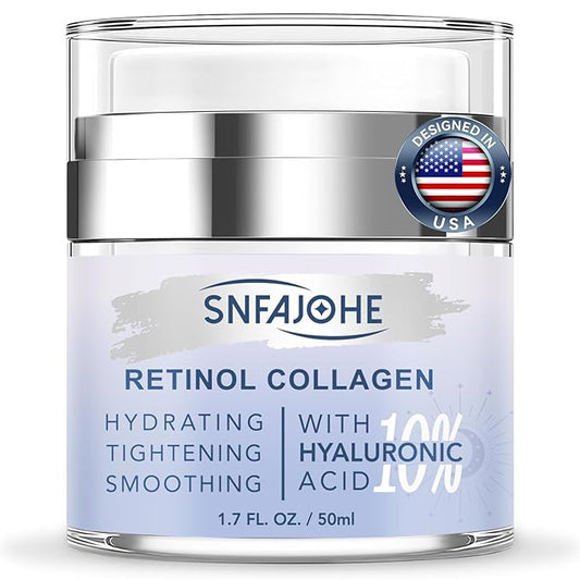 Instant Face Lift Cream with Retinol,Collagen & Hyaluronic Acid,Retinol Face Moisturizer for Wrinkles, Neck & Décolleté, Neck Firming Cream for Women & Men, 1.7 Fl Oz