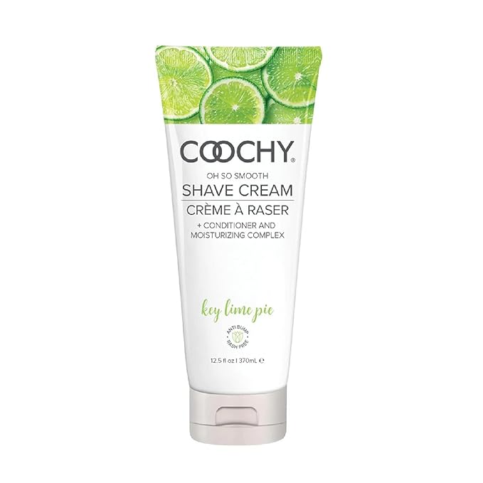 Coochy Shave Cream - Moisturizing Shave Lotion - Gentle Intimate Shaving Cream - For Bikini Area, Underarms, Legs & More - Rash-Free, Hydrating Formula - Key Lime Pie 12.5floz/ 370mL
