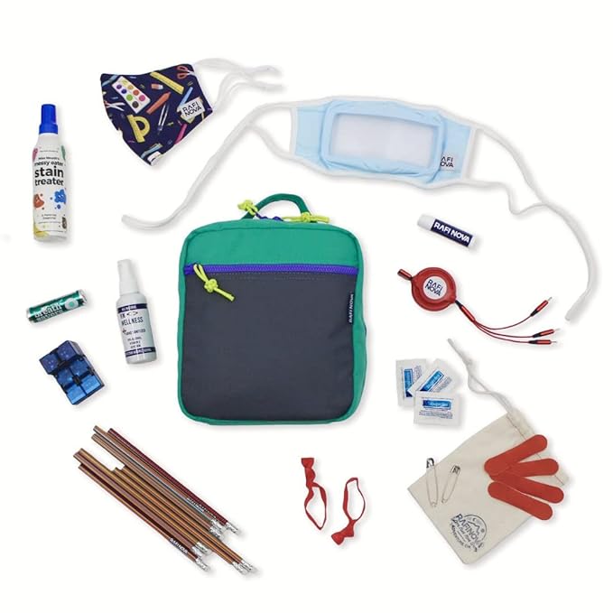 Oh Shit Kit Teachers Edition With All Essentials Face Coverings, Lip Balm, Adaptable Phone Charger and More