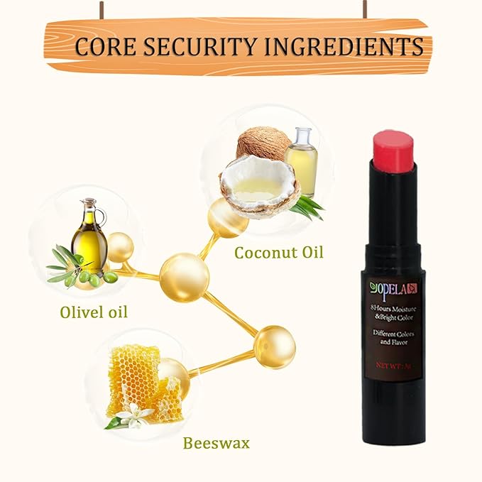 10 Pack Tinted Lip Balm Stocking Stuffers Tinted Chapstick - Moisturizing Lips - No petroleum, Chemicals, Gluten, or Phthalat