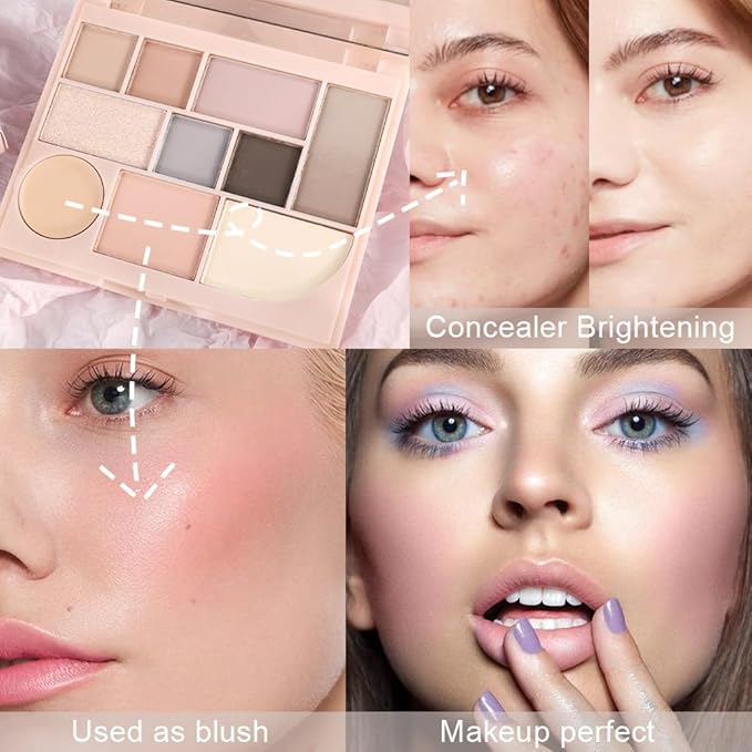 Shimmer Matte Eyeshadow Palette.Longwearing Highly Pigmented Natural Beige Gold Glitter Powder Palet.Matt Shiny Eye Makeup paleta de sombras.01#