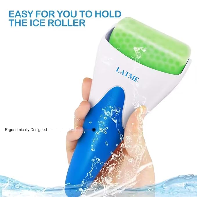 Ice Roller for Face Eyes,Womens Gifts,Face Massager Roller Puffiness Migraine Pain Relief and Minor Injury (Green)