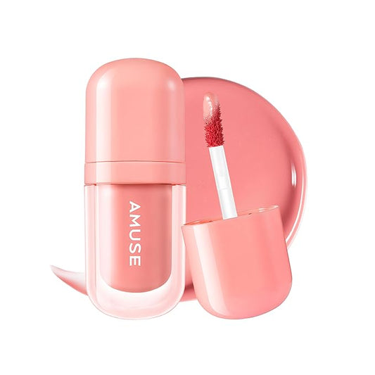 Amuse SEOUL BEBE TINT - 06 PINK FIG | 24-hour Long-lasting Lip Stain, Plumping, Hydrating, Moisturizing, No Peel Off, Lip Care, Treatment, Non Sticky, Korean Lip Tint for Dry Lips