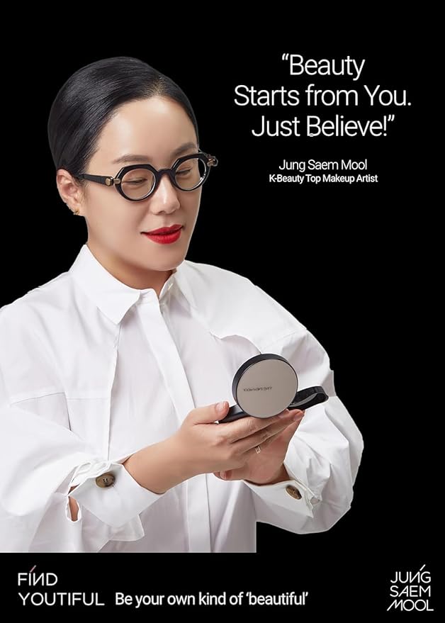 [JUNGSAEMMOOL OFFICIAL] Essential Skin Nuder Cushion (08 Medium Deep) | Refill Not Included | Natural Finish | SPF50 Broad Spectrum | Makeup Artist Brand | Cream Foundation