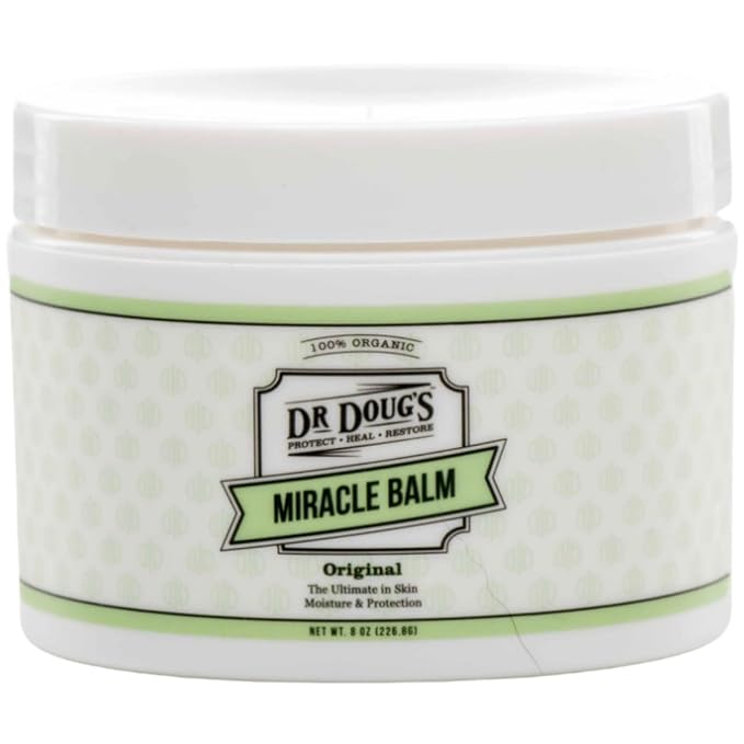Dr. Doug's Original Miracle Balm – Hydrating, All-Natural & Toxin-Free Skin Care | Organic, Handmade Balm for Dry, Itchy Skin | Cruelty-Free & Paraben-Free Formula