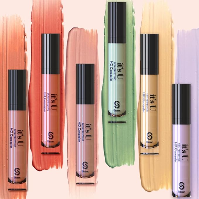 SISTAR It's U Skin Perfecting Conceal HD Contour Color Corrector Full Coverage Smooth and Flawless (Peach)