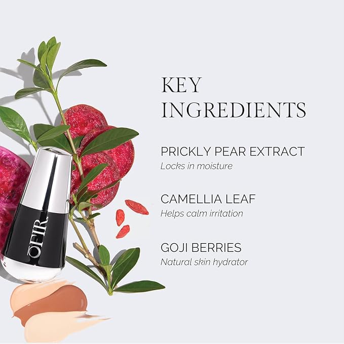 OFIR Skin Satin Medium Coverage Foundation | Vegan | Blue Light Protection | Non-Creasing | 1 FL OZ | (Chai - Deep Cool)