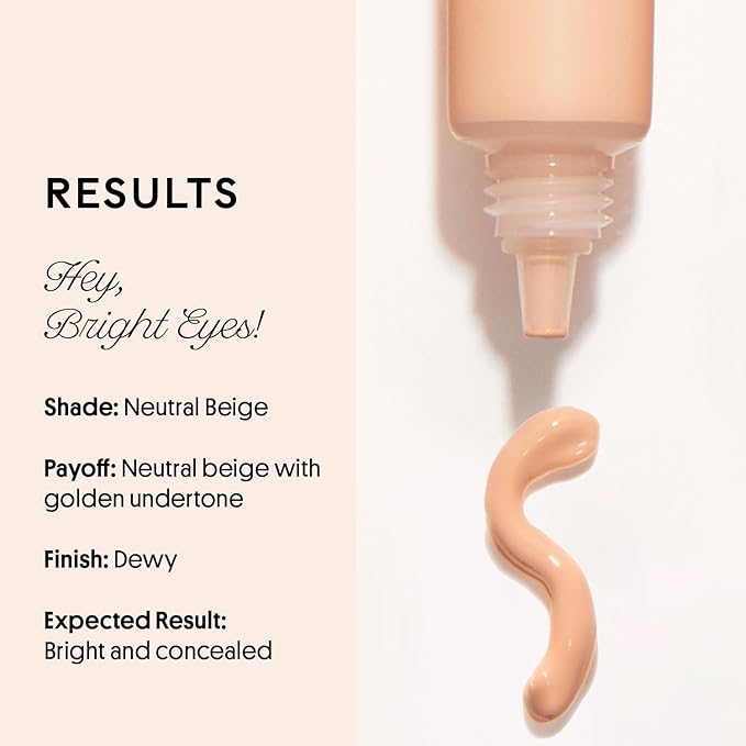 Winky Lux Peeper Perfect Under Eye Concealer, Makeup & Eye Brightener, Full Coverage Concealer for Dark Circles, Color Corrector & Eye Primer With Collagen, Hyaluronic Acid & Vitamin E (Neutral Beige)