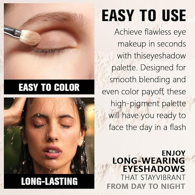 Grey Single Matte Eyeshadow Makeup, Neutral Powde Eye Shadow for Older Women, Smoky Gray Grey Dusty Blue Matte Singles Eyeshadow Palette Pigmented Waterproof,Girls Monochrome Eyeshadows Gift 28