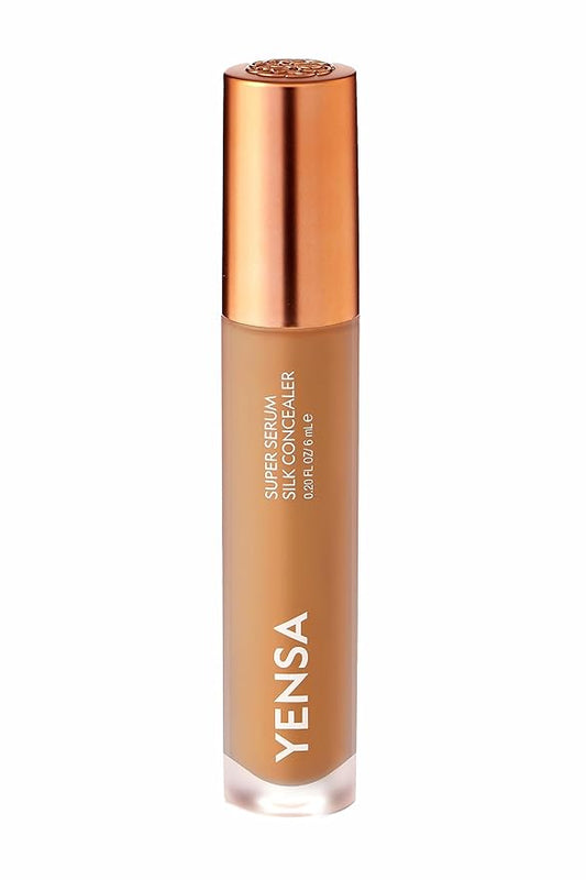 YENSA Super Serum Silk Concealer - Age-Defying Asian Skincare, Natural Superfood Ingredients Cover Imperfections, Boost Collagen (Tan 1) - .20 fl oz