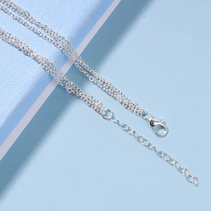 Boho Layered Opal Moonstone Necklace Silver Hamsa Pendant Necklace Futian Hand Necklace Chain Opalite Gem Necklace Jewelry for Women and Girls