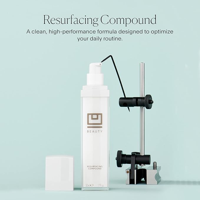 U Beauty Resurfacing Compound Serum - Renew & Illuminate Face Serum - Advanced 8-in-1 Formula with Vitamin C, Retinol, Hyaluronic Acid, & Peptides - Targets Fine Lines, Pores 0.5 fl oz