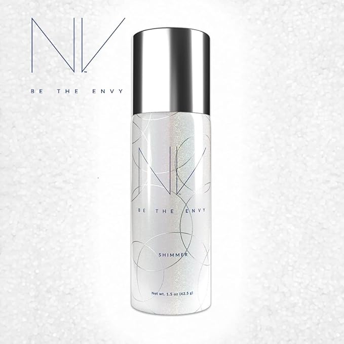 NV Perfecting Mist Shimmer Buildable Coverage Professional Airbrush Makeup with Plant-based Stem Cell Polypeptides, Vitamins A, D, E and Aloe, 1.5 ounces. SHIMMER