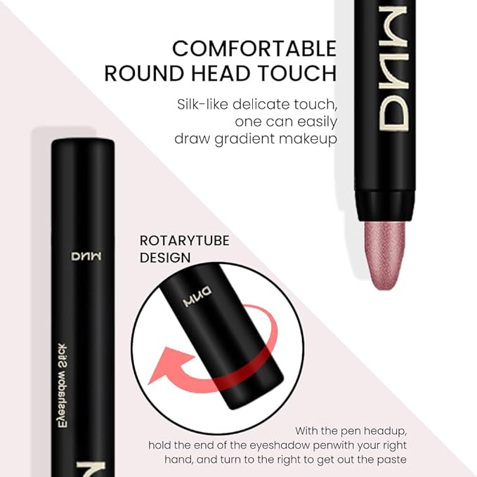 Kaely 8Pcs Cream Eyeshadow Stick Set, Sand Orchid Rose Desert Ginger Caramel Midnight Blue Blue, Matte Shimmer Eyeliner Pencil Eye Shadow Sticks Palette Makeup for Older Women, sombras para ojos 04