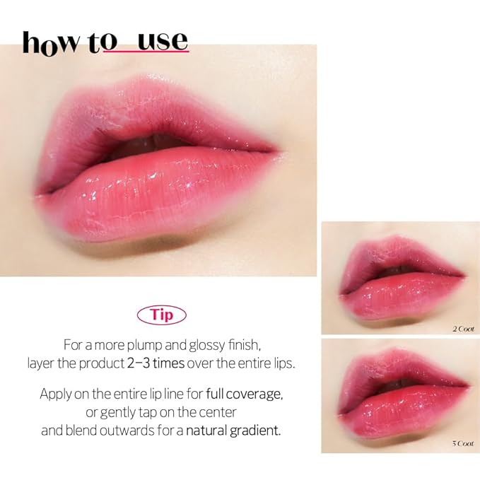 ETUDE Dear Darling Oil Tint #6 Pink Oil 4.2g | High Moisturizing and Strong Hydrating Lip Oil/Lip Gloss | Smooth and Moist Lips | Non-Sticky Lip Oil Tint For Dry Lips | K-beauty