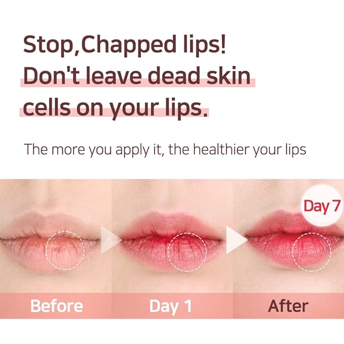 NATURAL SHINE Lux Triple Lip CURE Balm ATHENA (Red Orange) | Chapstick Hydration and Exfoliator | Overnight Lip Treatment Care Deep Nourishing for Dry Cracked Chapped Lips (0.17oz)