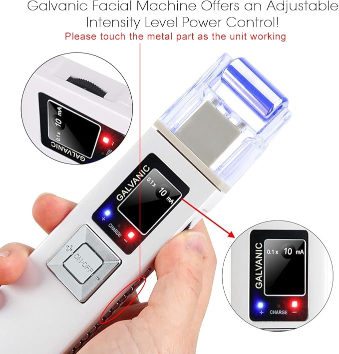 Portable Galvanic Microcurrent Skin Firming Machine, Anti-Aging Face Lift Massager Home Use Beauty Salon Device