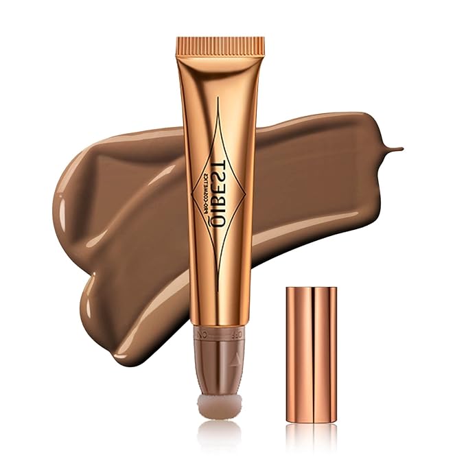 MEICOLY Grey Liquid Contour Beauty Wand,Bronzer Stick with Cushion Applicator,Cream Contour for Women and Girl,Long Lasting Smoothly Moisturizng Super Silky, Cruelty-free,01