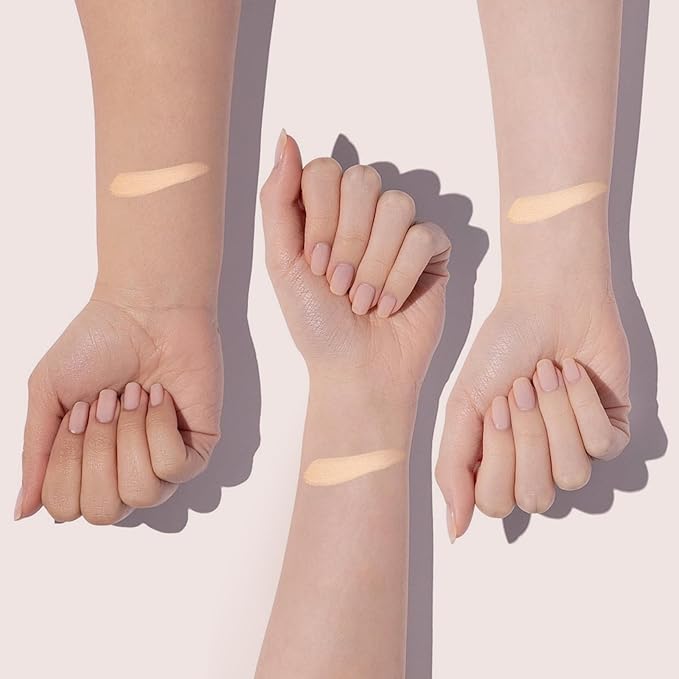 Cellglow Pro Lasting Cushion Foundation, Brighten Skin Skincare Foundation Cushion Natural Coverage Nourishing Makeup, Breathable and Lightweight Formula, Vegan, Almond, Refill not Included