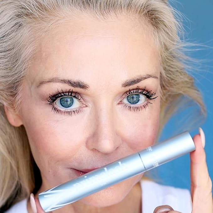 PrimeLash Mascara for Older Women – Volumizing, Incredible Length in 2 Coats – Long-Stay, Zero Clumps, Hypoallergenic (Brown)