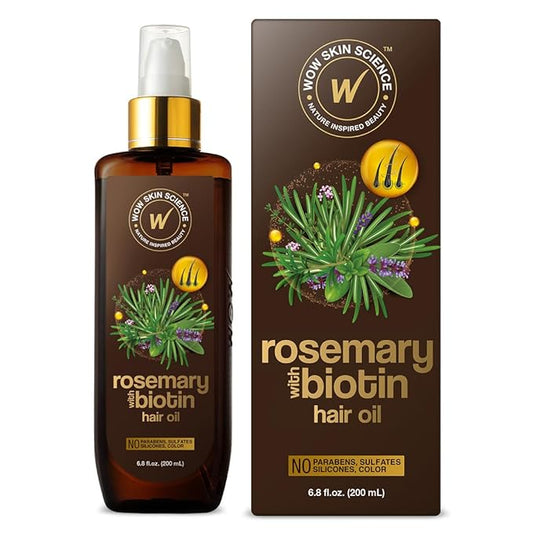 WOW Skin Science Rosemary with Biotin Hair Oil 6.8 oz