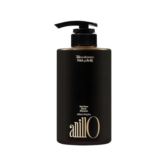 Dark Beer Biome Shampoo - Vegan Anti-Hair Loss Sclap Care with Caffeine & Green Mint Complex for Thicker Stronger Hair- Deep Cleansing, Oil Control & Cooling Effect, Sulfate-Free 500 ml / 16.9 fl oz