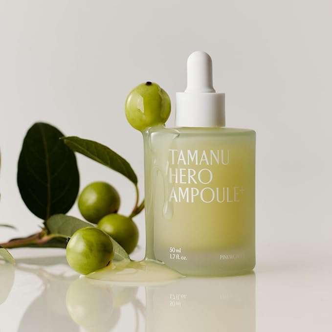 PINKWONDER Tamanu Hero Ampoule⁺ 1.69oz (50ml), 50,000ppm Tamanu Oil for Soothing