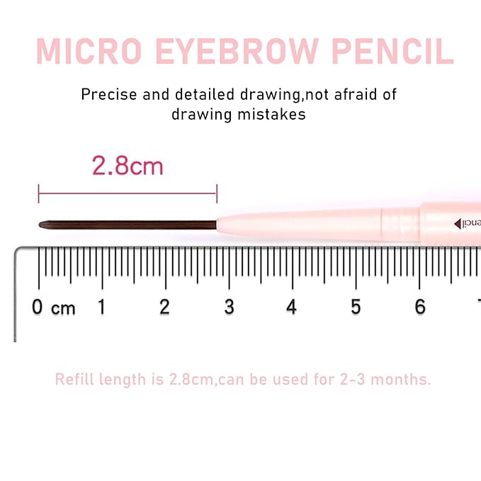 Eyebrow Pencils for Women,1Pack Micro Brow Pencil Waterproof Smudgeproof,Ultra-Precise Tip,Gray Eyebrow Pencil for Older Women,Built-In Spoolie Brush,05 Elegant Ash Gray.
