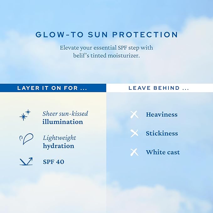 belif Dew Guard Vitamin C Glow Tint SPF 40 - Niacinamide, Hyaluronic Acid, Glow Booster + Serum + UVA/UVB Protection, Korean Tinted Mositurizer, 1.69 fl. oz