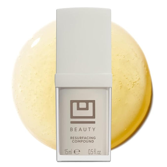 U Beauty Resurfacing Compound Serum - Renew & Illuminate Face Serum - Advanced 8-in-1 Formula with Vitamin C, Retinol, Hyaluronic Acid, & Peptides - Targets Fine Lines, Pores 0.5 fl oz