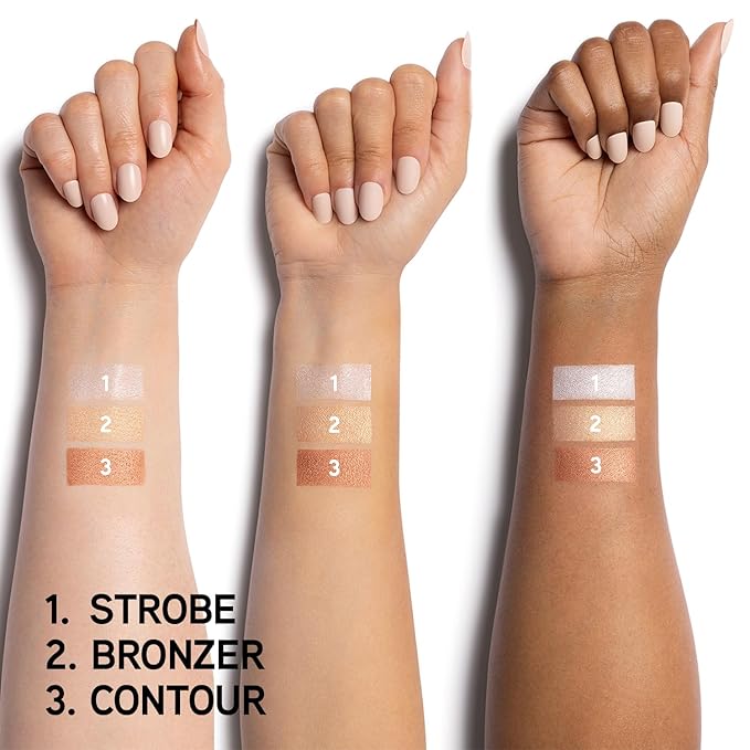 Physicians Formula Highlighter & Contour Powder Palette, Shimmer Strobing,-Fragrance Free, Paraben Free, Gluten Free, Dermatologist Tested