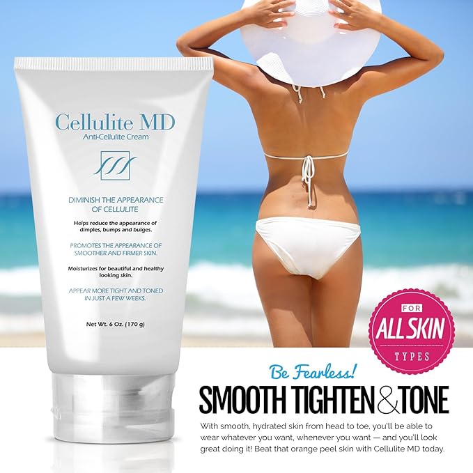 FIRMING TONING Cream Diminish Appearance Of Cellulite 6 oz New by Cellulite MD