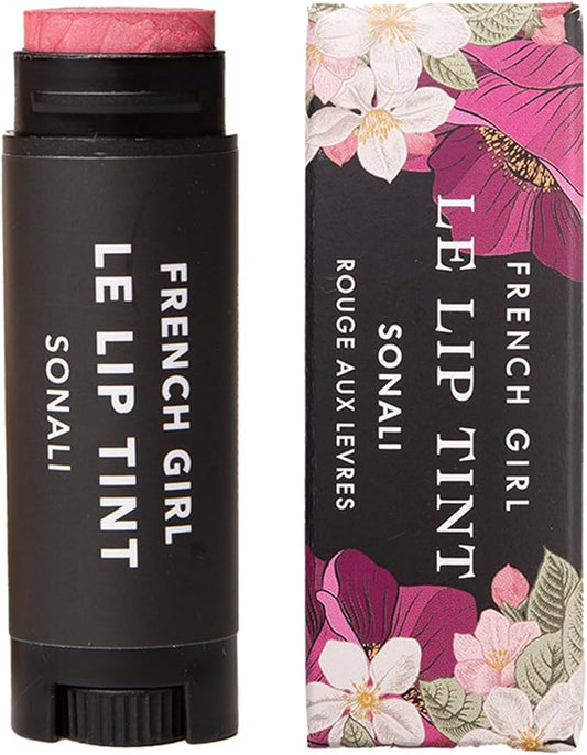 French Girl Le Lip Tint - Moisturizing & Hydrating Lip Balm for Sheer, Buildable Coverage & Shine, Clean Formula, Organic Ingredients, Vegan & Cruelty-Free