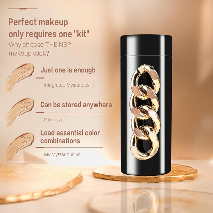 Portable Professional Makeup Kit,Mini Professional Makeup Kit Eyeshadow Palette Lip Gloss Concealer,Lipstick shape and size,7 Color