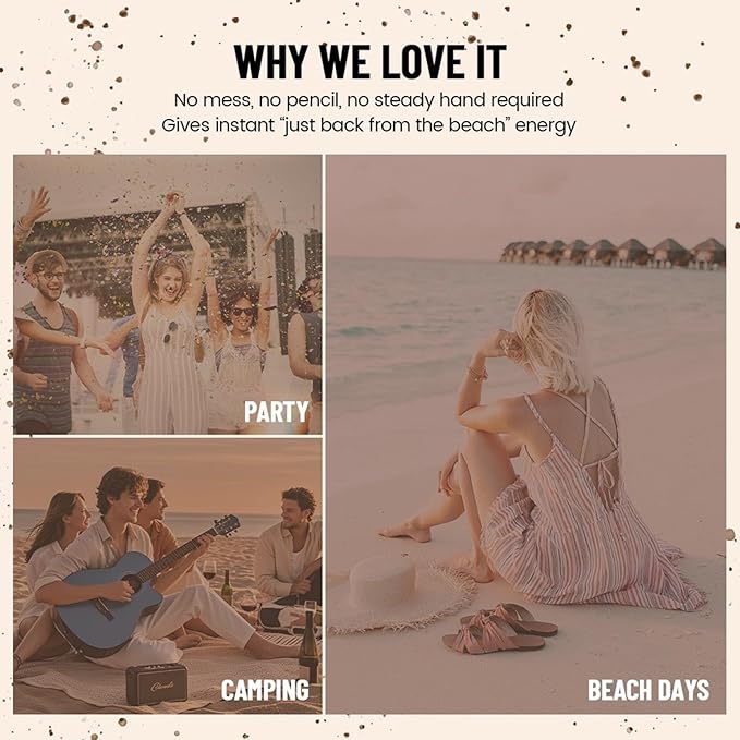 Freckle Stamp,Faux Freckle Stamp,Quick Dry Fake Freckles Pen,Waterproof Long Lasting Natural Vivid Faux Freckles Pen,Get Sun-Kissed Stars Makeup in One Press,5-Dot Design,03.Coffee.