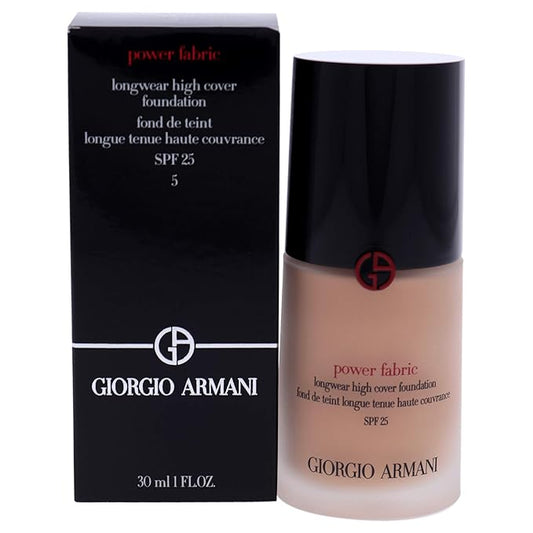 GIORGIO ARMANI Power Fabric Longwear High Cover Foundation SPF 25, # 5 Light, Neutral, 30 ml