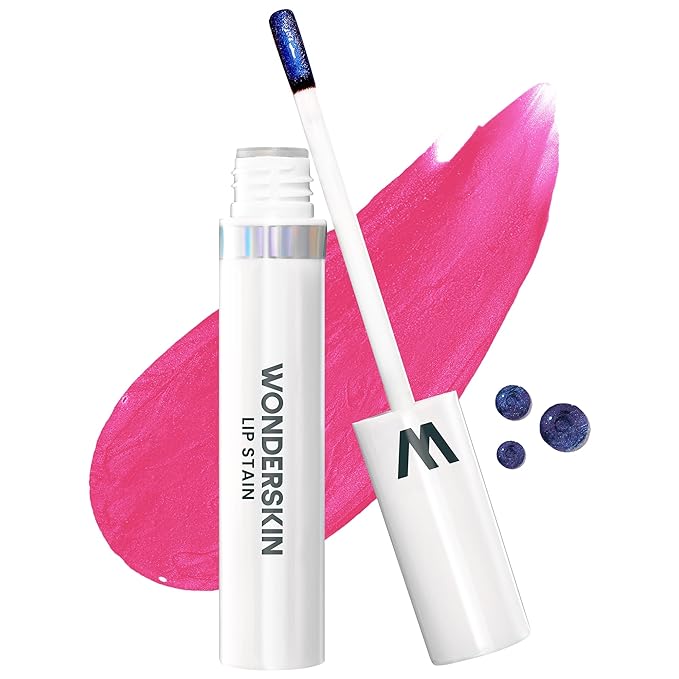 Wonderskin Wonder Blading Lip Stain Peel Off Masque - Long Lasting, Waterproof and Transfer Proof Pink Lip Tint, Matte Finish Peel Off Lip Stain (Neon Rose Masque)