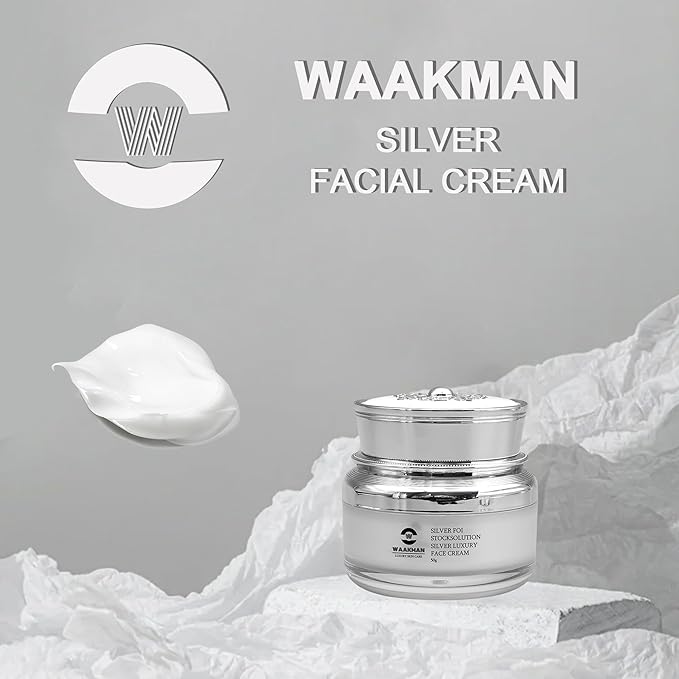 Luxury Skin Care Silver Solution, Facial Cream, Moisturizer, Toner and Serum