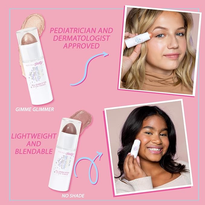 Petite 'n Pretty Multi Stick for Eyes, Lips & Cheeks, 2-Pack (Stay Golden) - Makeup for Kids, Tweens, Teens - Creamy & Shimmery, Made in the USA