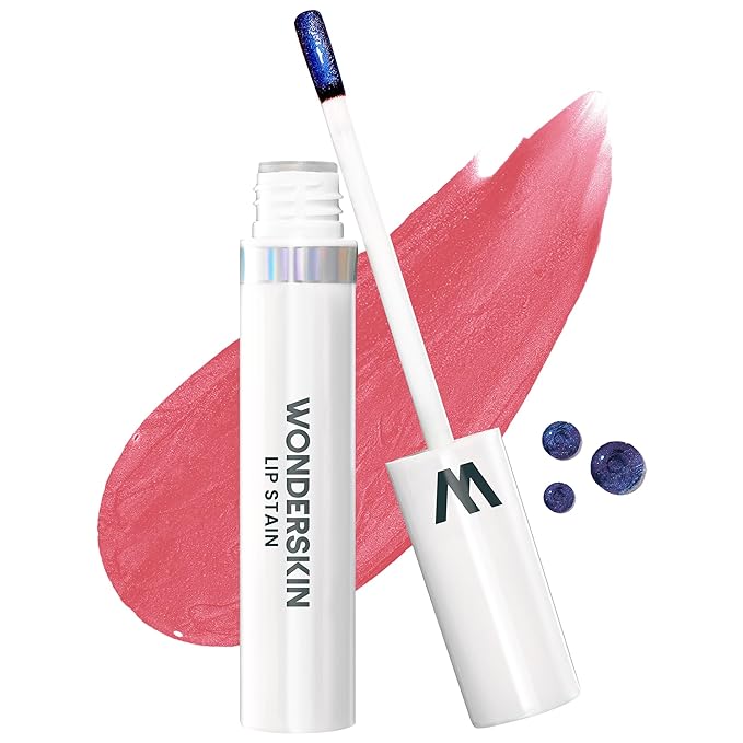 Wonderskin Wonder Blading Lip Stain Peel Off Masque - Long Lasting, Waterproof and Transfer Proof Pink Lip Tint, Matte Finish Peel Off Lip Stain (Romance Masque)