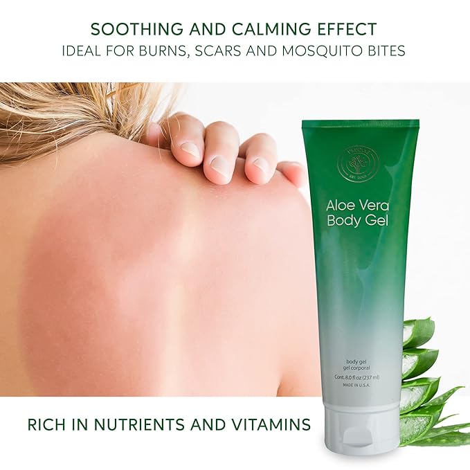 L’EUDINE Aloe Vera Gel – Pack of 3 – 8Fl Oz Aloe Vera Lotion – Premium Aloe Vera for Hair, Face and Body – Rich in Nutrients and Vitamins – Ideal for Burns, Scars, Massage