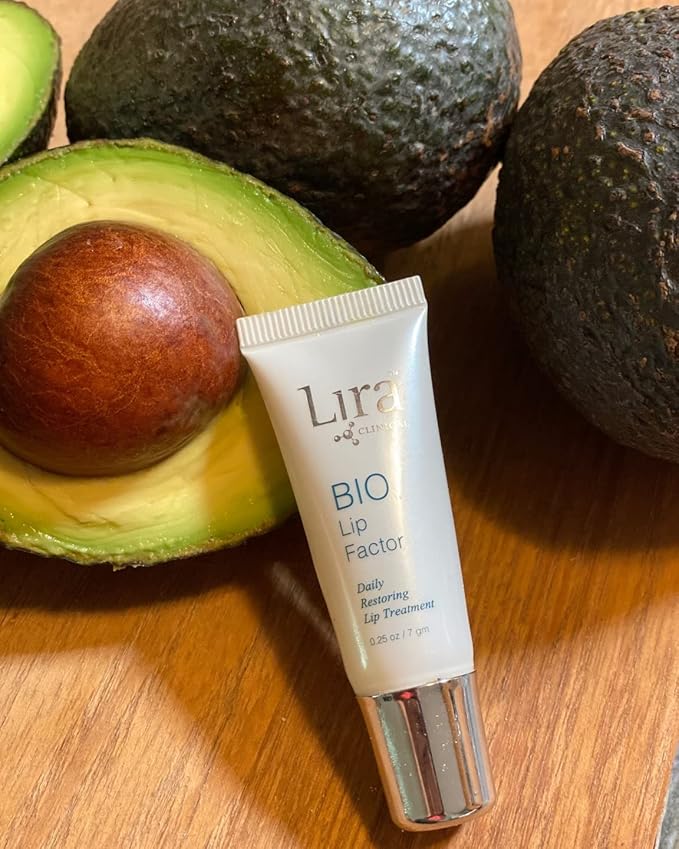 Lira Clinical Bio Lip Factor - Lip Balm SPF 15 for Soft, Full, and Supple Lips - Lip Treatment with Peptides, Vitamin C, E, Jojoba Oil, Avocado Oil - Lip Moisturizer for Dry Lips - 0.25 Ounce