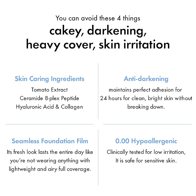 Amuse SEOUL Ceramic Skin Perfector Cushion Foundation Refill 01 PORCELAIN | Long-lasting, Lightweight, Semi-matte, Flawless Coverage, Hypoallergenic, Korean Beauty, Vegan, Refill (15g / 0.52 oz.)