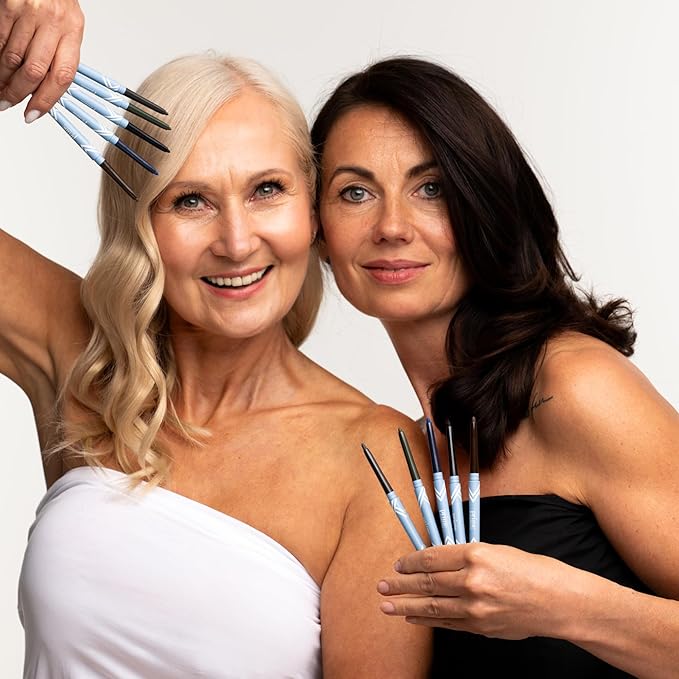 PrimeEyes Glide Eyeliner for Mature Women – Waterproof, Long-Stay and Mess-Proof – Gel Creme Texture, Discreet Sharpener and Effective Smudger (Copper Metallic)